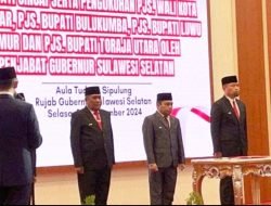 Sore Tadi, Pj Gubernur Sulsel Lantik Amzon Padolo Sebagai Pjs Bupati Toraja Utara