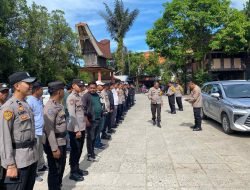 Kabag Ops Polres Toraja Utara Pimpin Apel Persiapan Pengamanan Debat Publik Kedua Paslon Bupati dan Wakil Bupati Toraja Utara