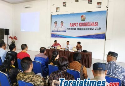Ditahun Pertama 2025, Bupati dan Wakil Bupati Toraja Utara Gelar Rapat Koordinasi Dengan Seluruh Perangkat Daerah