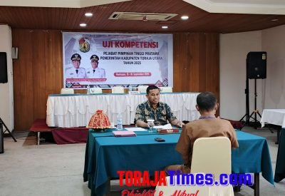 Dihari Kedua Pemkab Toraja Utara Gelar Job Fit, 30 Pejabat Eselon II Dievaluasi