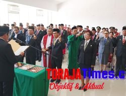 Bupati Toraja Utara Lantik 25 Pejabat Eselon II Hasil Job Fit, Ada 5 Non Job